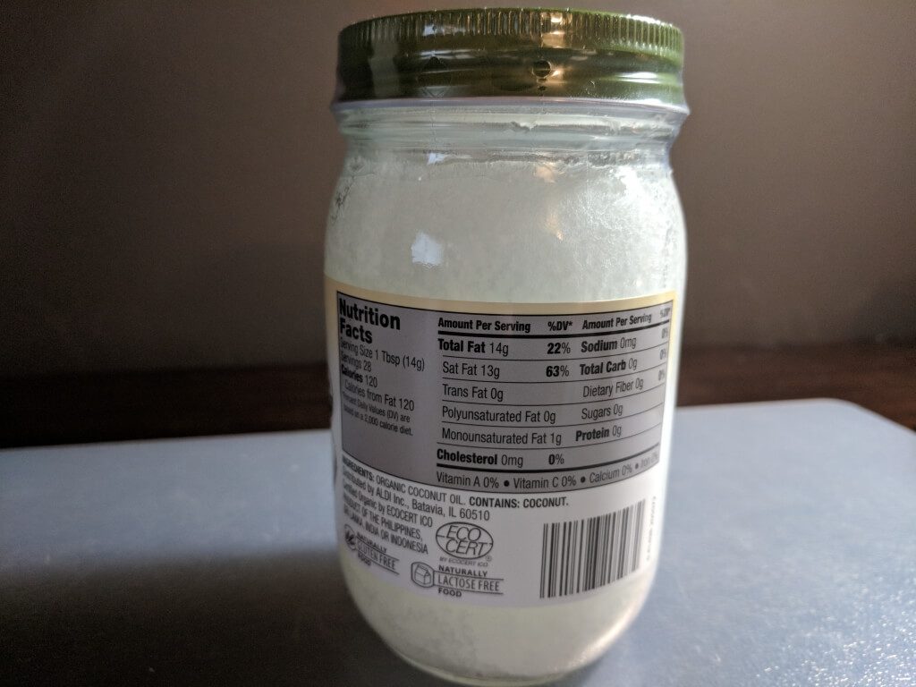 Aldi Organic SimplyNature Coconut Oil The Off Brand Critic